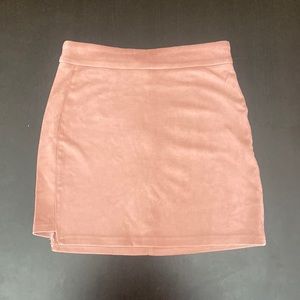 SHEIN Stepped side suede skirt. XS/ size 2.